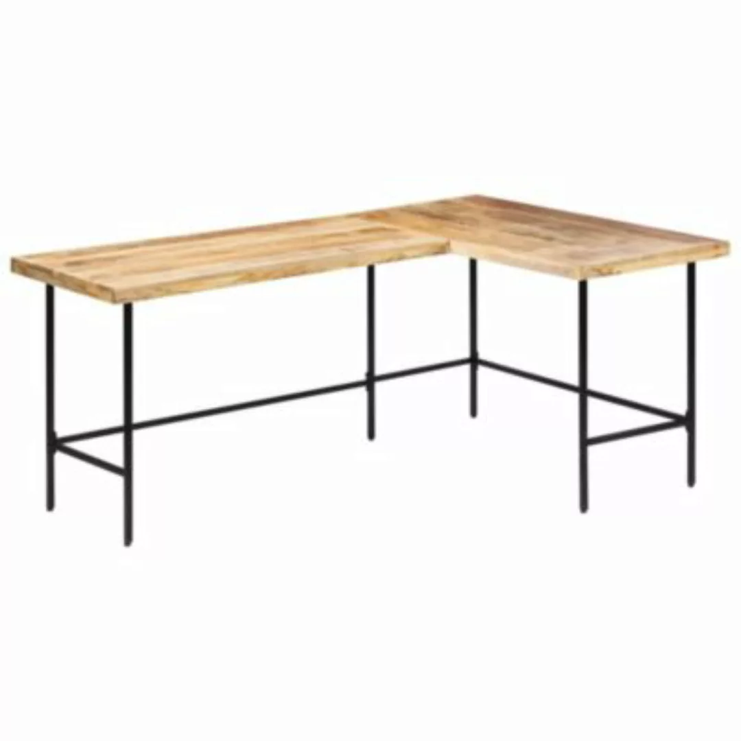 vidaXL Schreibtisch 180x120x76 cm Mango Massivholz Tisch braun günstig online kaufen
