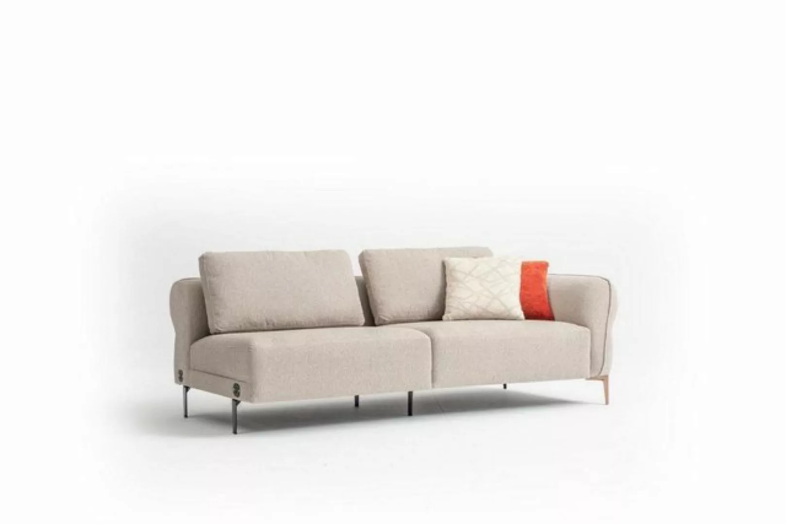 JVmoebel Ecksofa Beige Ecksofa U- Form Luxus Wohnzimmer Modern Polstersofa günstig online kaufen