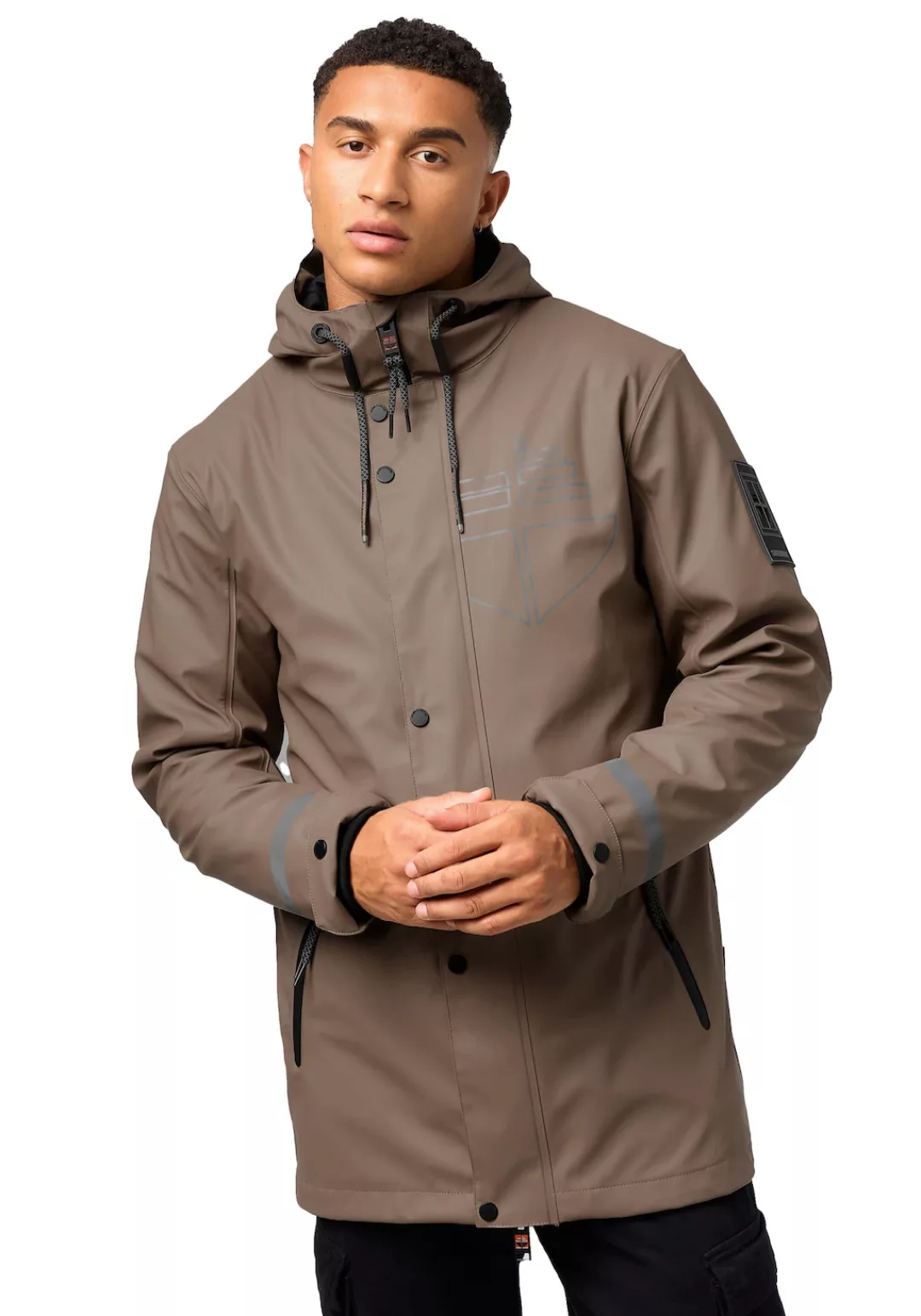 Stone Harbour Regenmantel "Tamio", Wasserdichter Herren Regenjacke mit lang günstig online kaufen