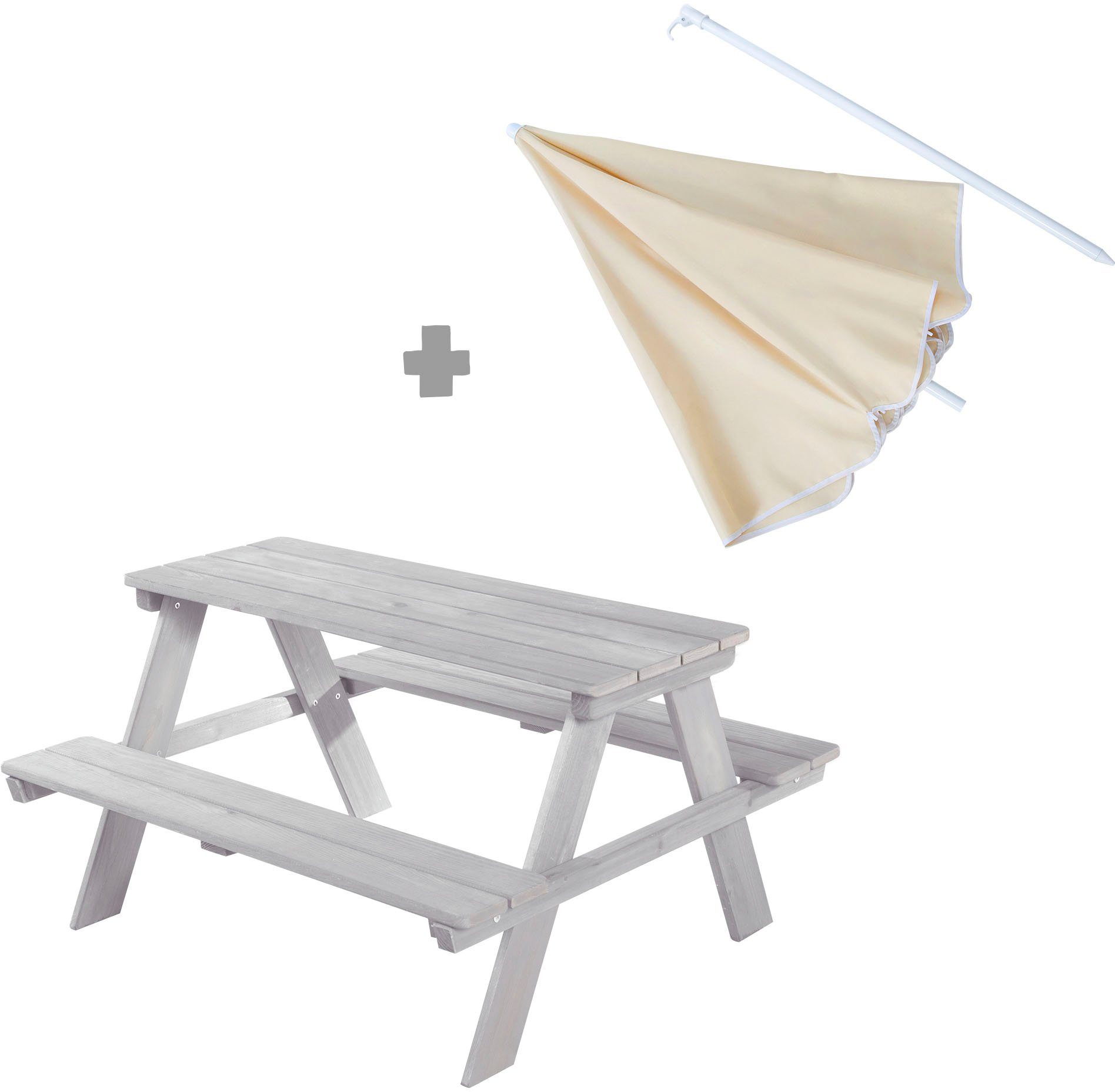 roba® Garten-Kindersitzgruppe Picknick for 4, Kindersitzgarnitur, günstig online kaufen