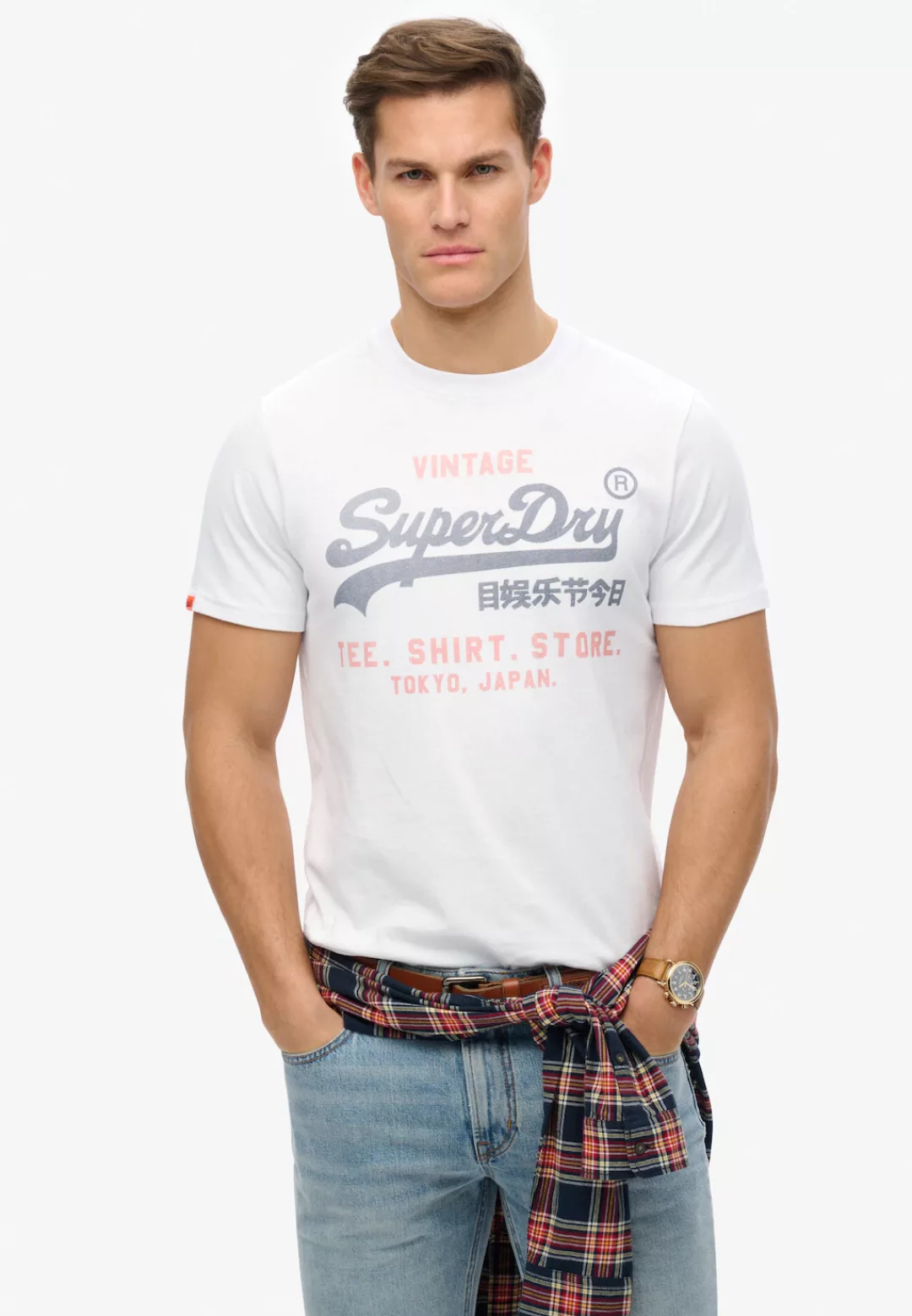 Superdry Rundhalsshirt "VL HERITAGE RELAXED TEE" günstig online kaufen