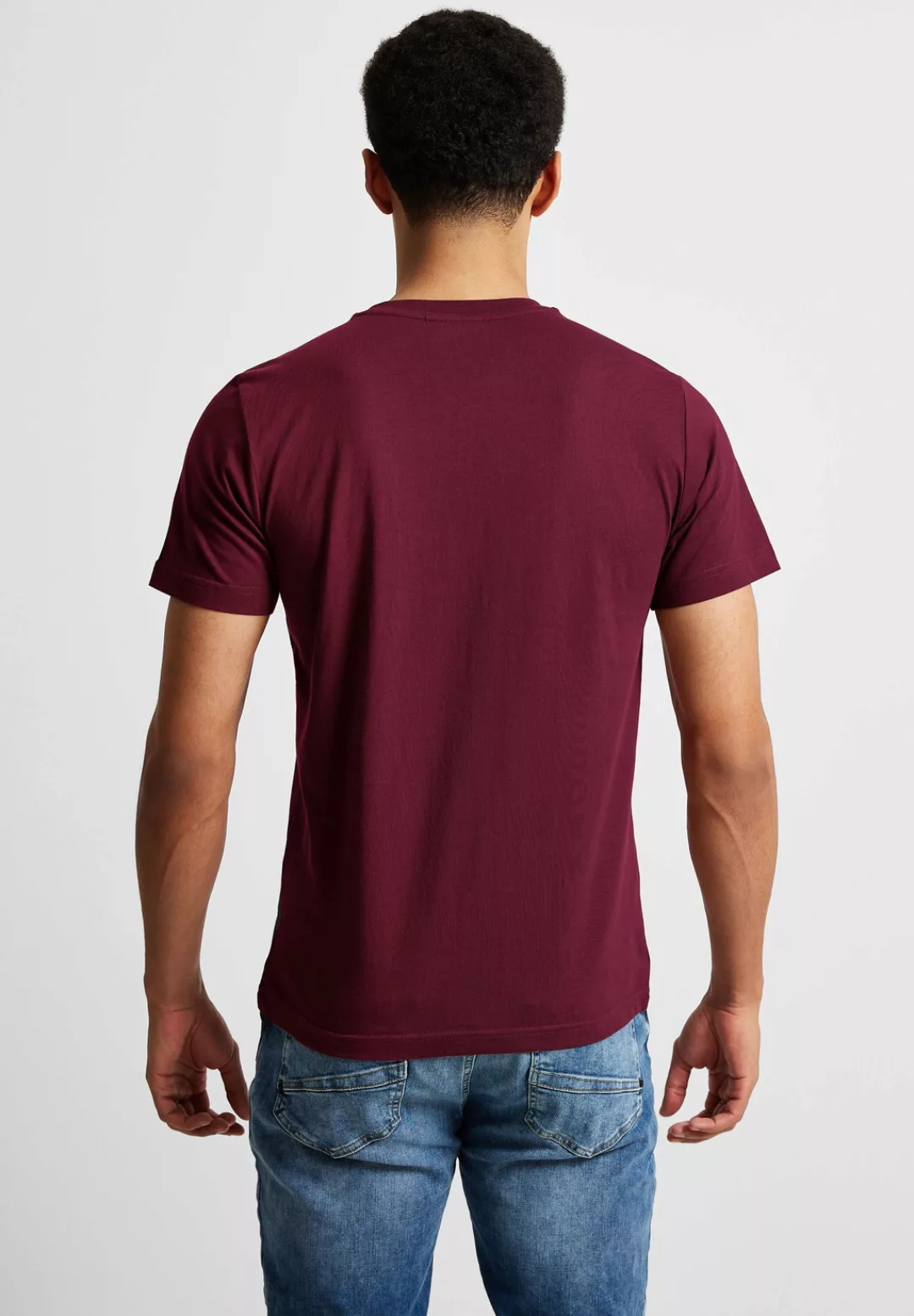STREET ONE MEN T-Shirt, mit Wording günstig online kaufen