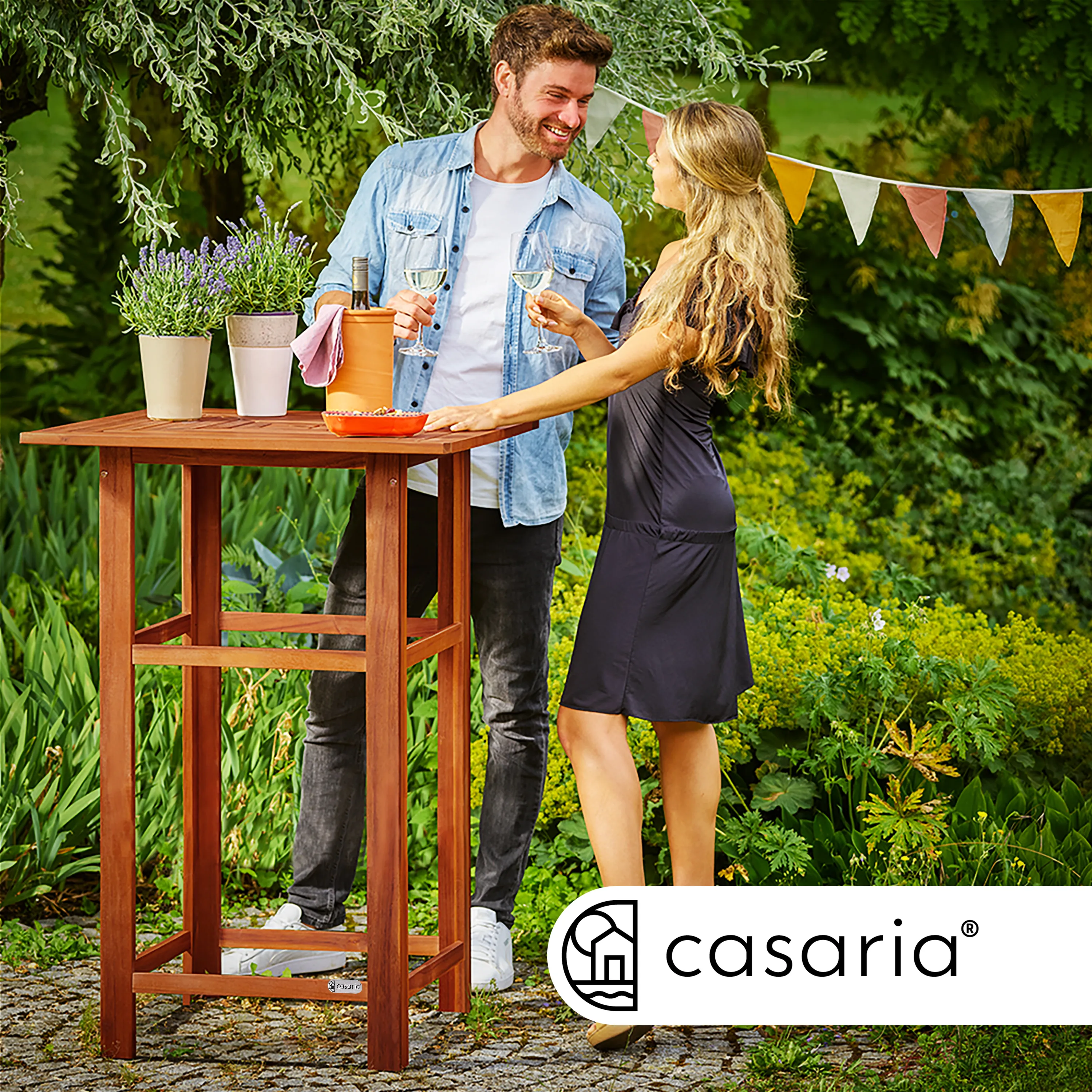 Casaria Bargruppe, Bartisch mit Hocker 2er günstig online kaufen