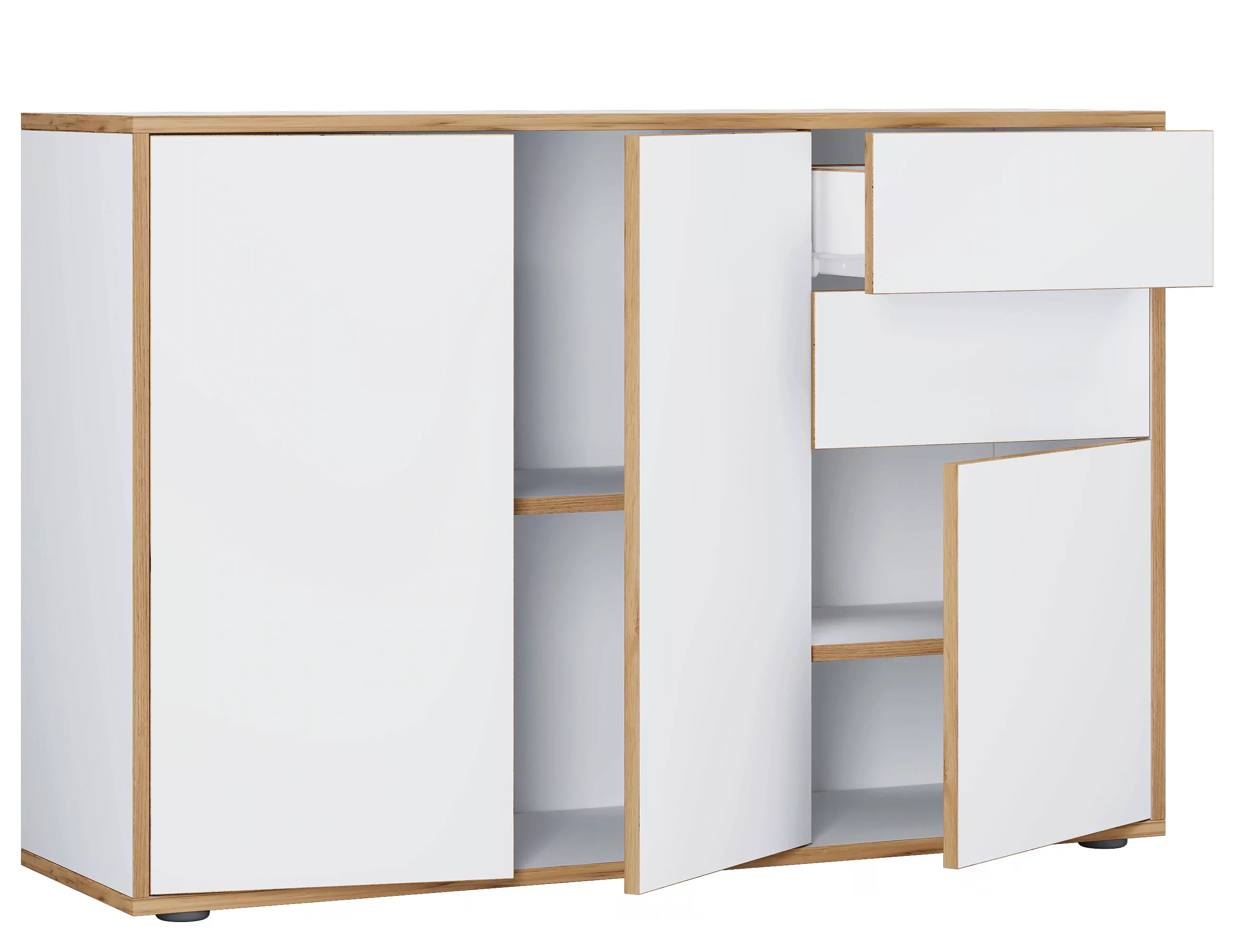 VCM Kommode "VCM Holz Kommode  Sideboard mit Drehtüren und Schubladen  Büro günstig online kaufen