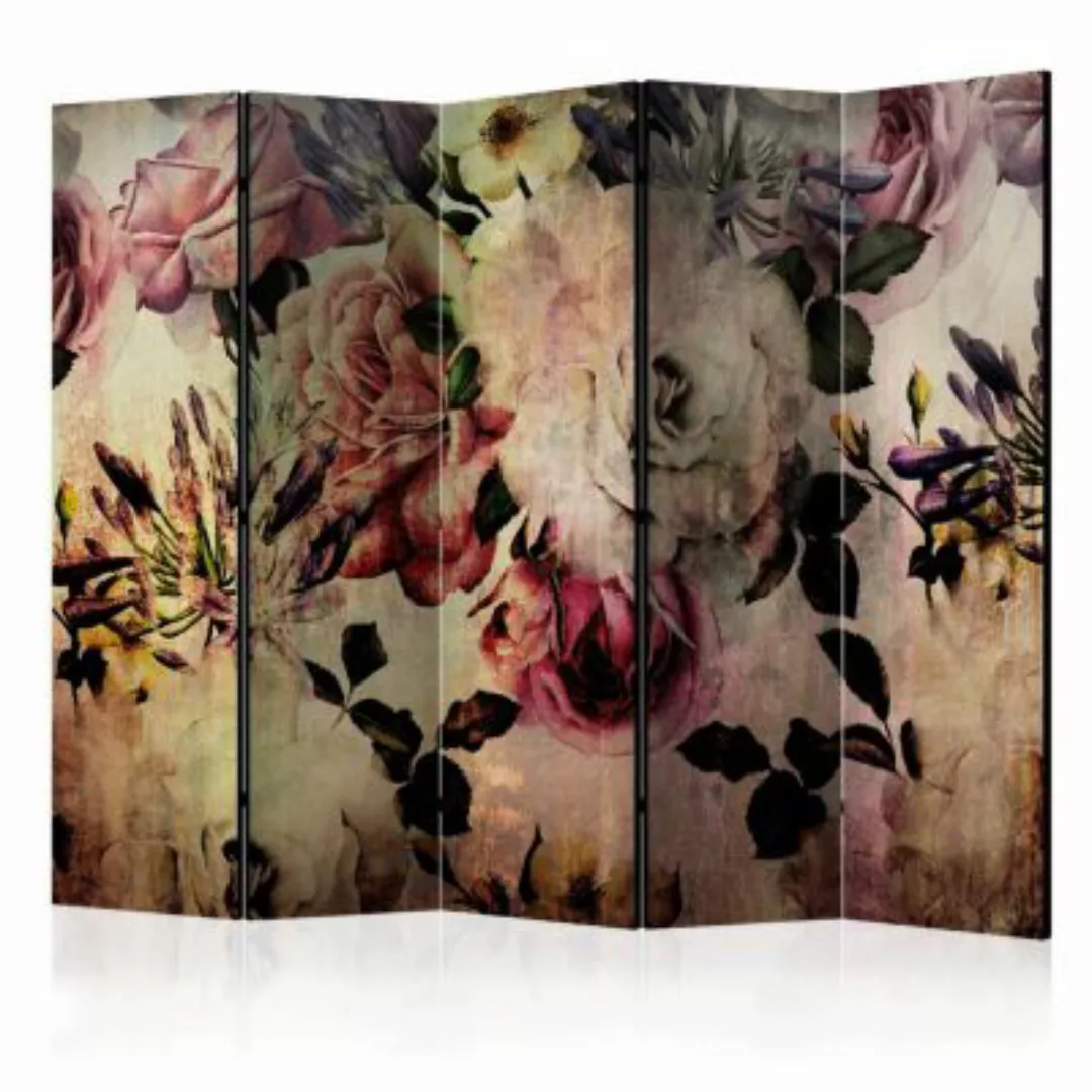 artgeist Paravent Nostalgia Flowers II [Room Dividers] mehrfarbig Gr. 225 x günstig online kaufen
