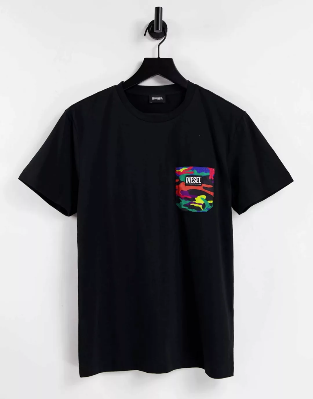 Diesel x Pride – T-Shirt in Schwarz günstig online kaufen