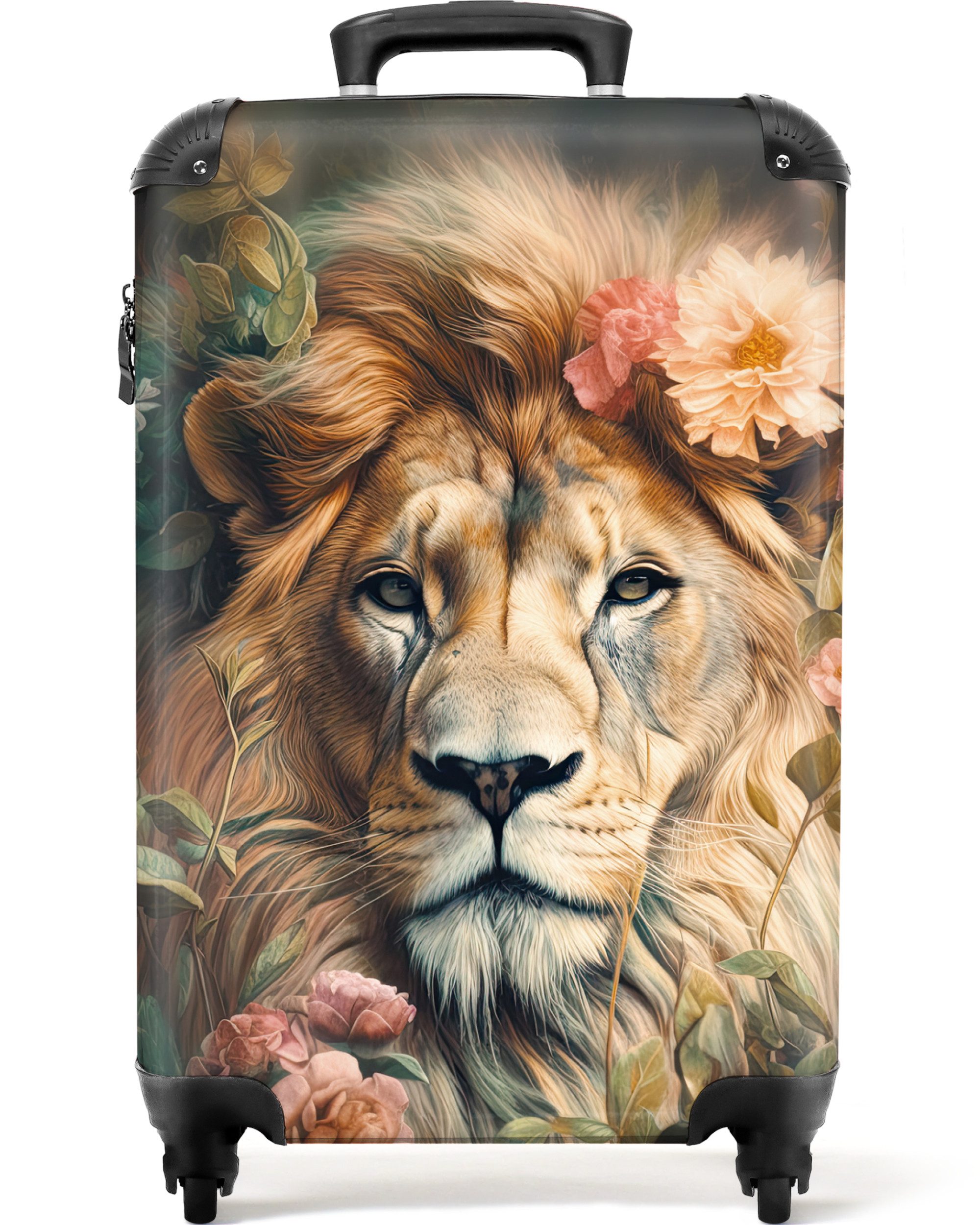 NoBoringSuitcases.com© Hartschalen-Trolley Löwe - Löwenkopf - günstig online kaufen