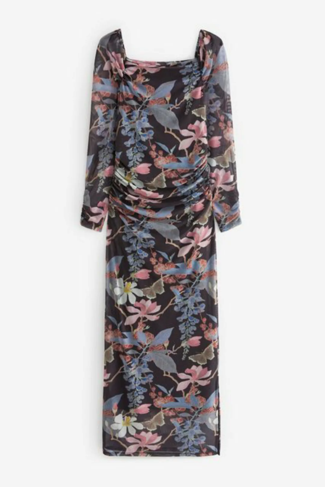Next Jerseykleid Kew Collection Mesh-Kleid mit eckigem Ausschnitt (1-tlg) günstig online kaufen