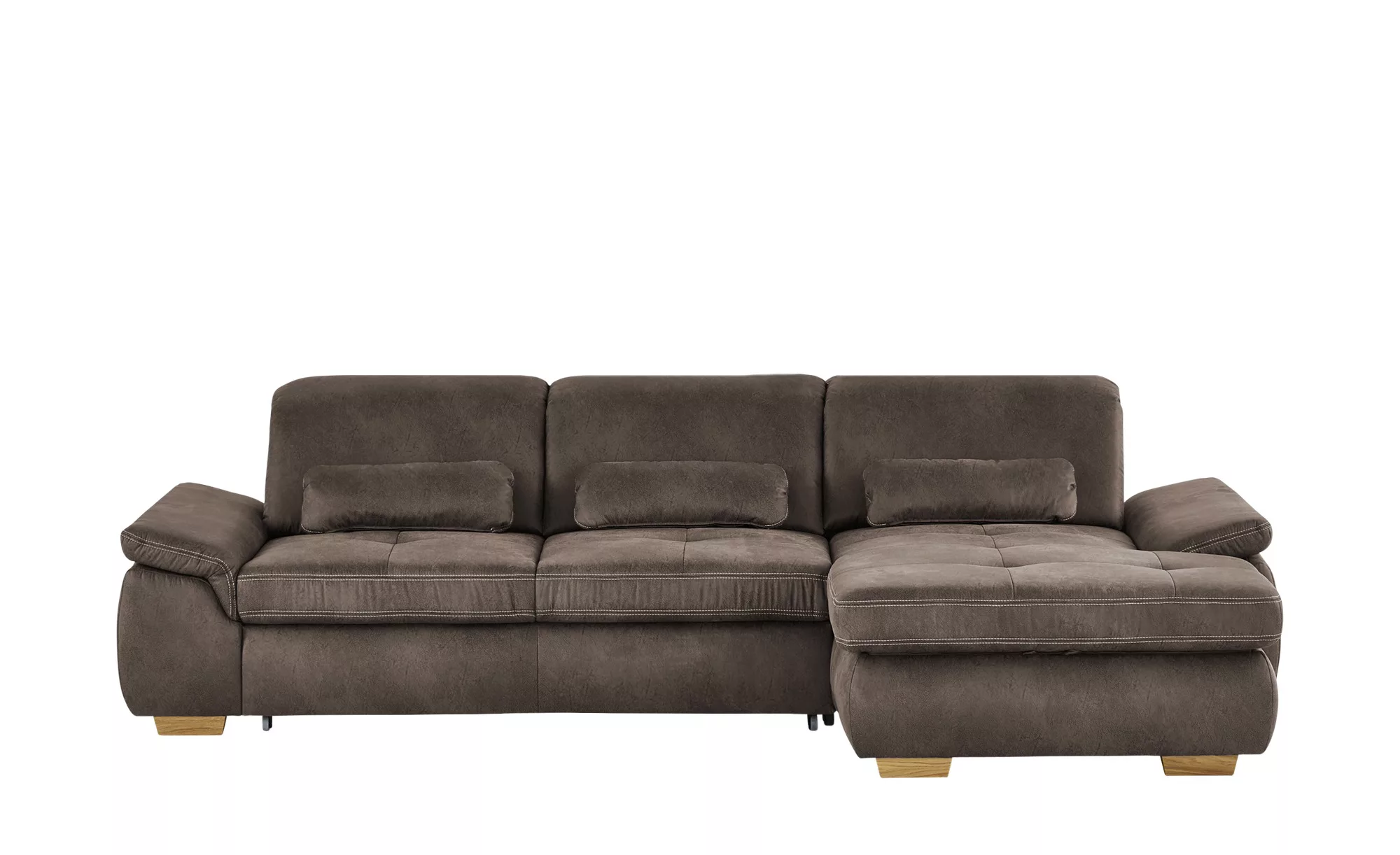 Ecksofa - braun - 100 cm - Polstermöbel > Sofas > Ecksofas - Möbel Kraft günstig online kaufen