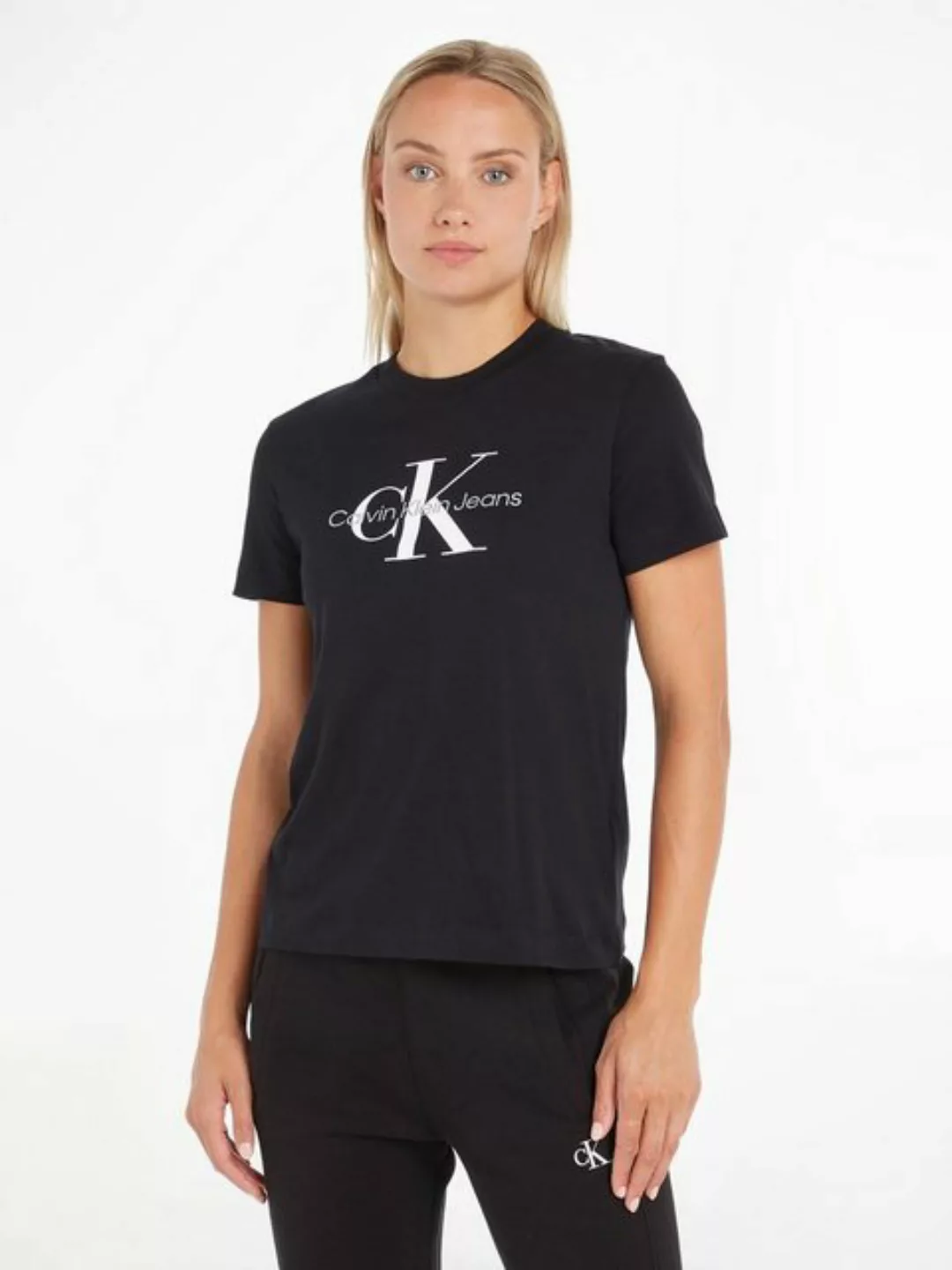 Calvin Klein Jeans Rundhalsshirt CORE MONOGRAM REGULAR TEE (1-tlg) mit Calv günstig online kaufen