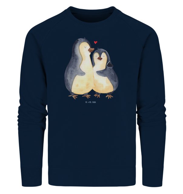 Mr. & Mrs. Panda Longpullover Größe XS Pinguin umarmen - French Navy - Gesc günstig online kaufen