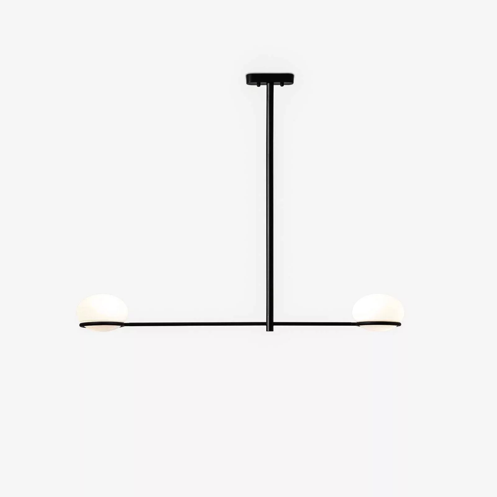 LEDS-C4 Pendellampe Coco Double, schwarz, Länge 110 cm günstig online kaufen