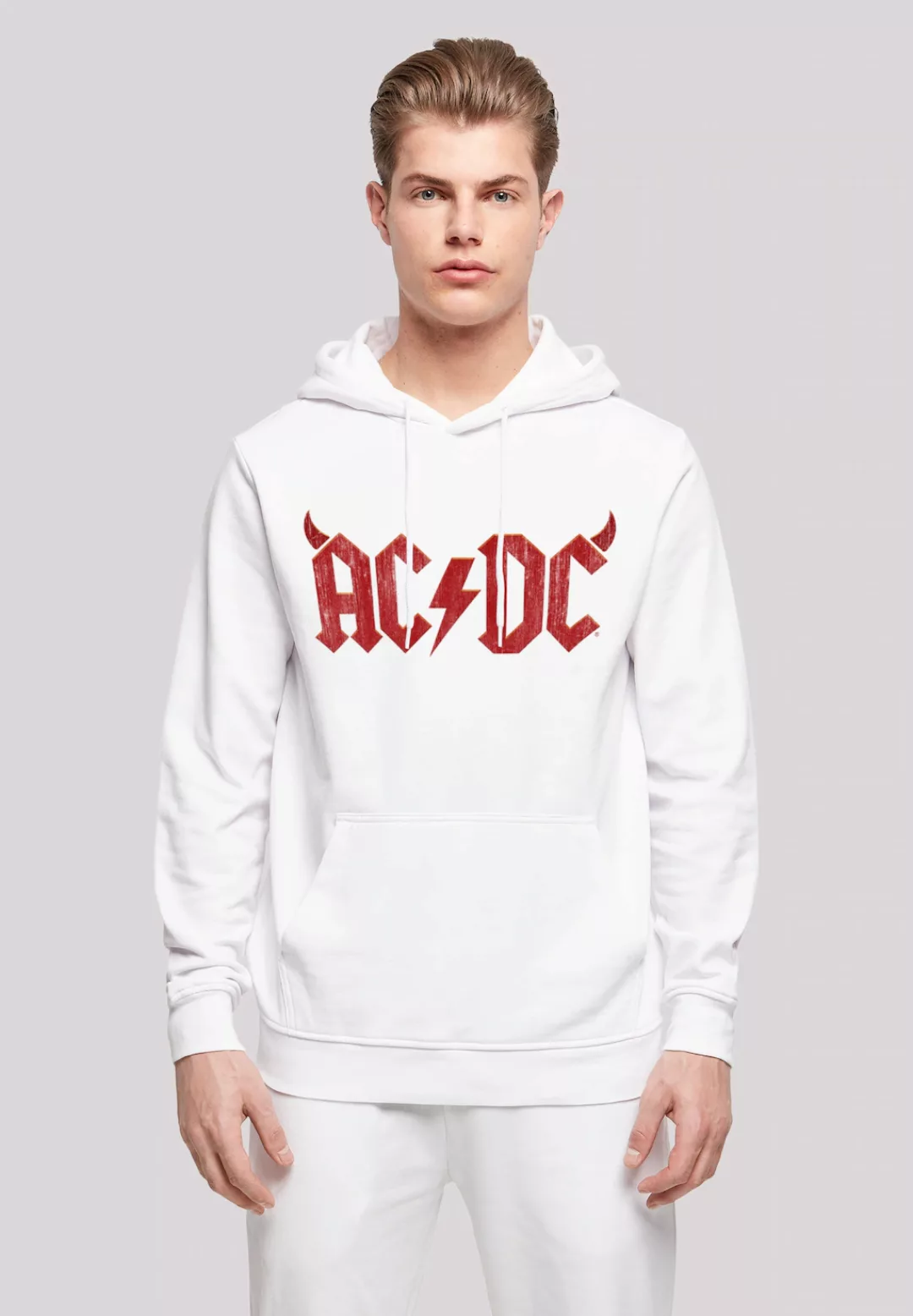 F4NT4STIC Kapuzenpullover "ACDC Rock Band Horns Logo", Print günstig online kaufen