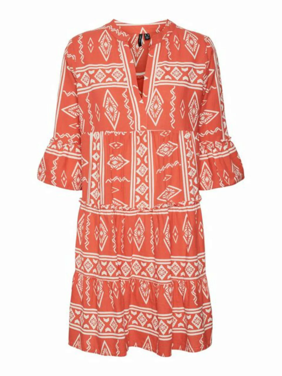 Vero Moda Tunikakleid VMDICTHE 3/4 TUNIC EXP mit Volant günstig online kaufen