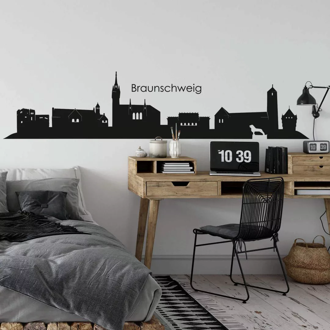 Wall-Art Wandtattoo "Stadt Skyline Braunschweig 100cm", (Set, 1 St.), selbs günstig online kaufen