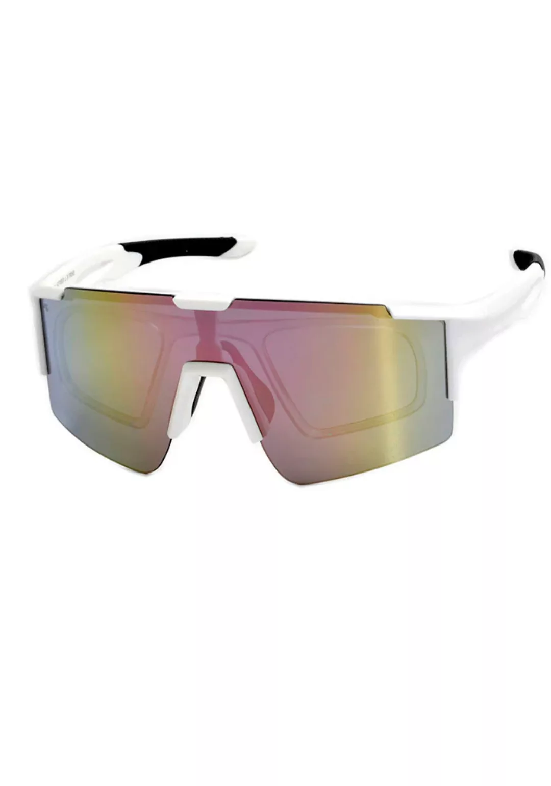 F2 Sonnenbrille, Trendige Sportbrille inkl. Clip zur Verglasung, Halbrand günstig online kaufen