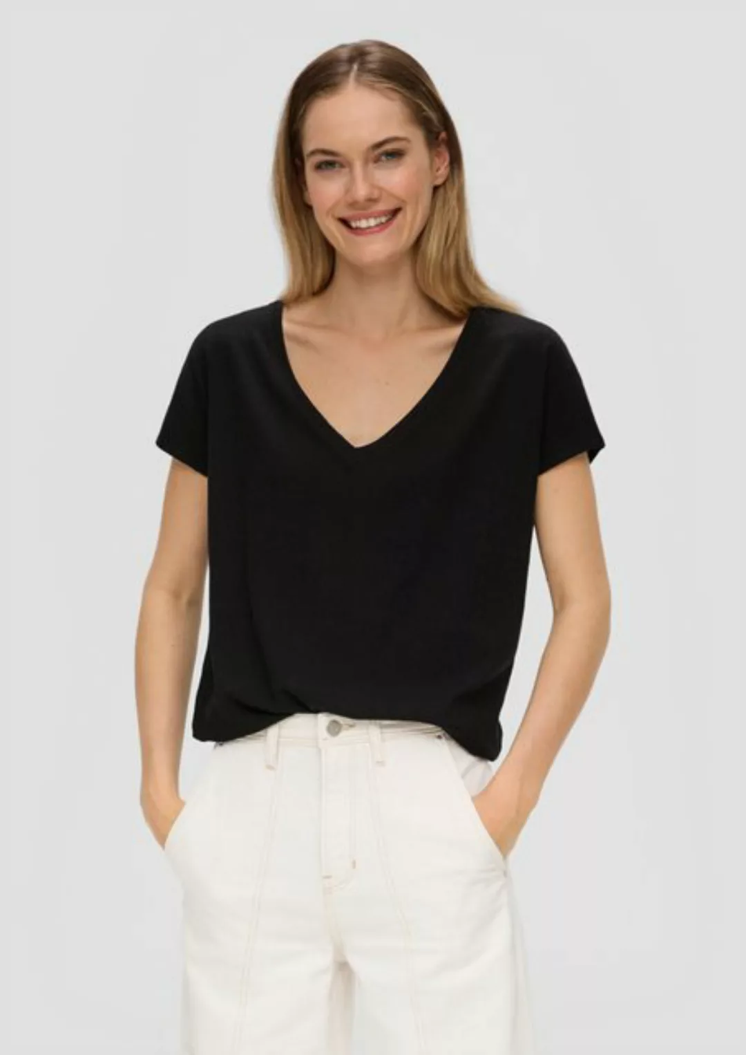 s.Oliver Shirttop T-Shirt im Relaxed-Fit günstig online kaufen