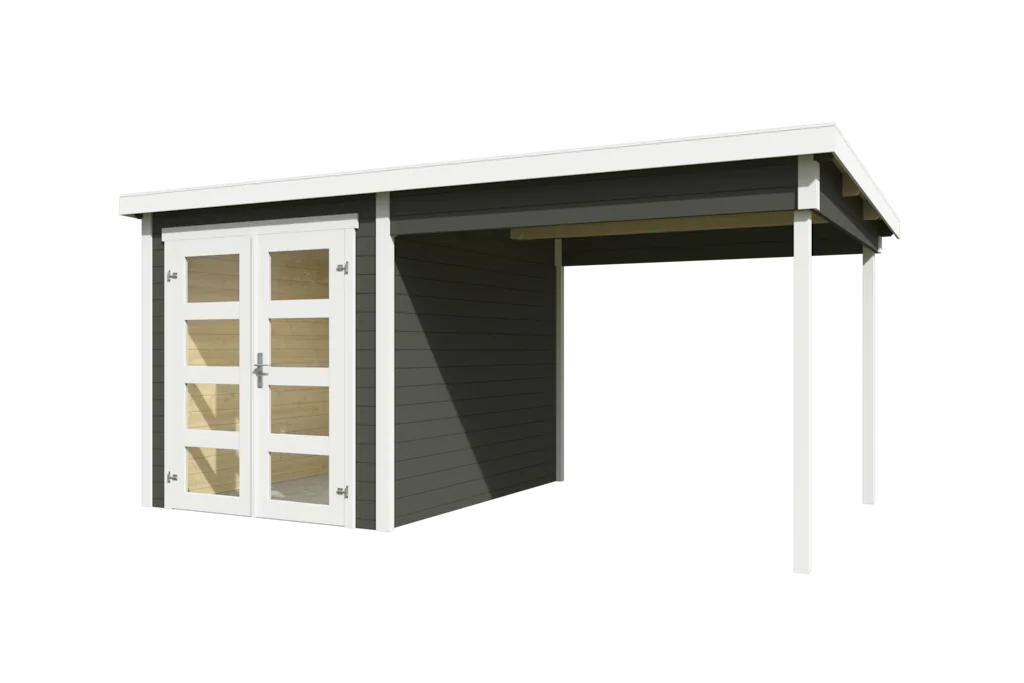 Nordic Holz Gartenhaus-Anbaudach "ZAMBEZI ANBAU 250x", Flachdach günstig online kaufen