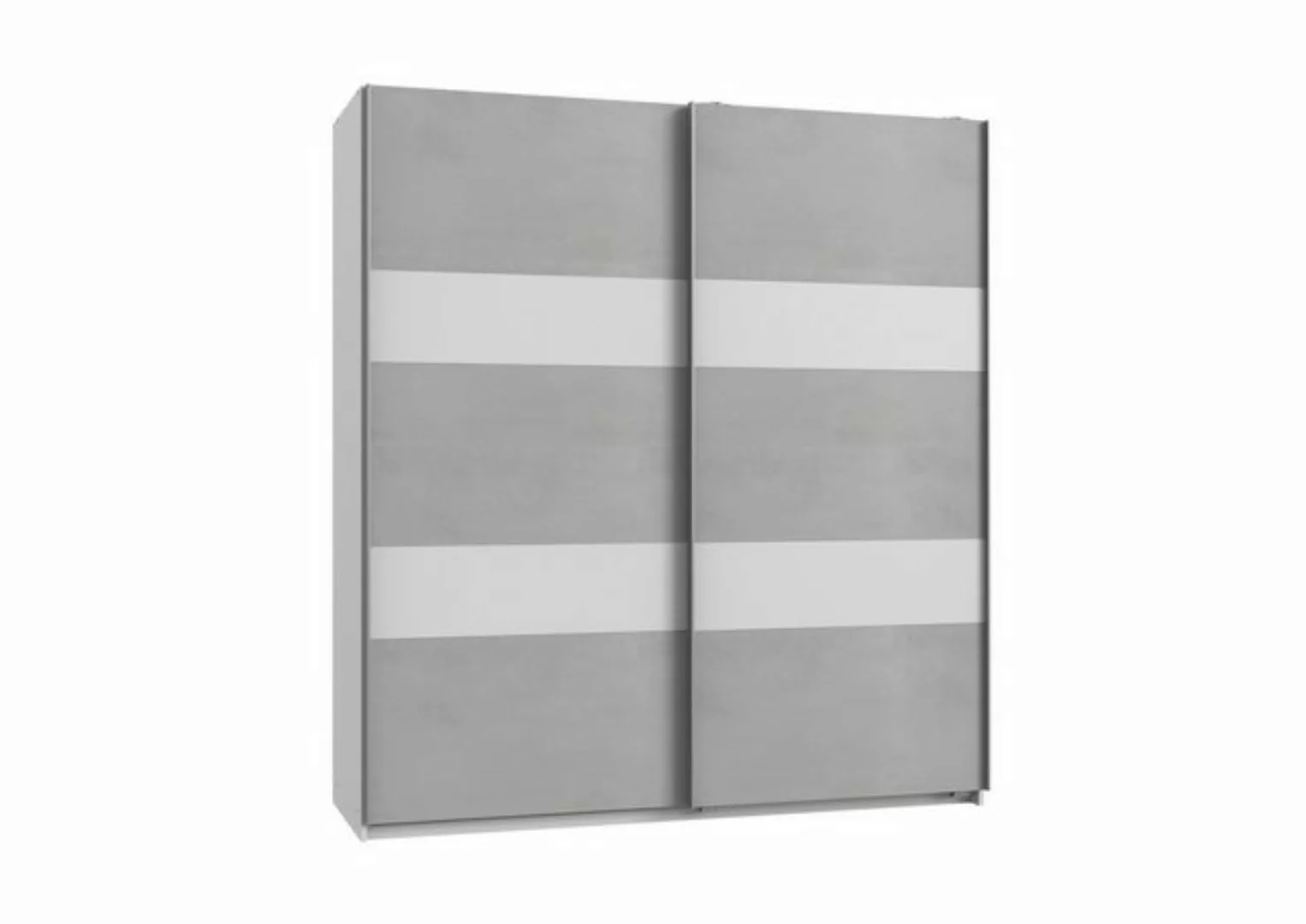 freiraum Schwebetürenschrank Chess (BxH: 179x198 cm) in WEISS + BETON-NB LI günstig online kaufen