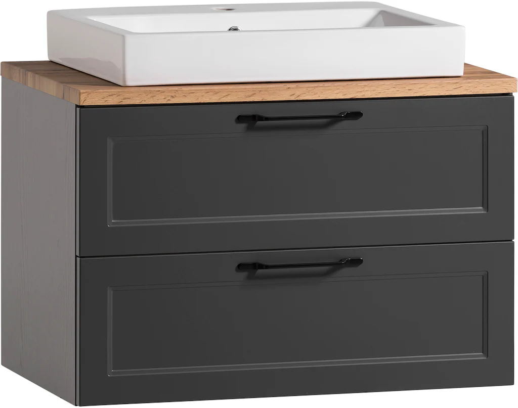 welltime Waschtisch "Lana", Badmöbel inkl. Waschbecken, 80 cm breit günstig online kaufen