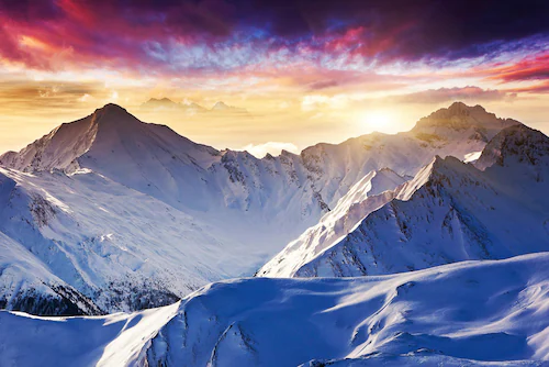 Papermoon Fototapete »Schneeberge« günstig online kaufen