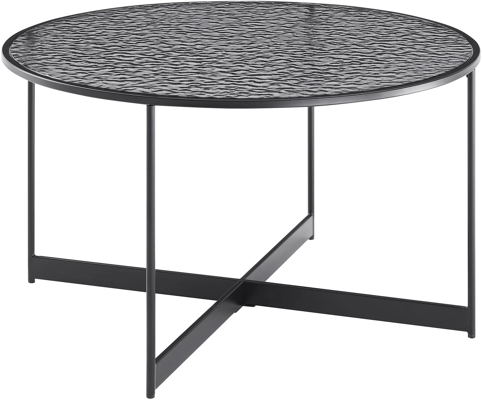 SalesFever Couchtisch, (1 St.), Glasplatte mit Strukturoptik günstig online kaufen