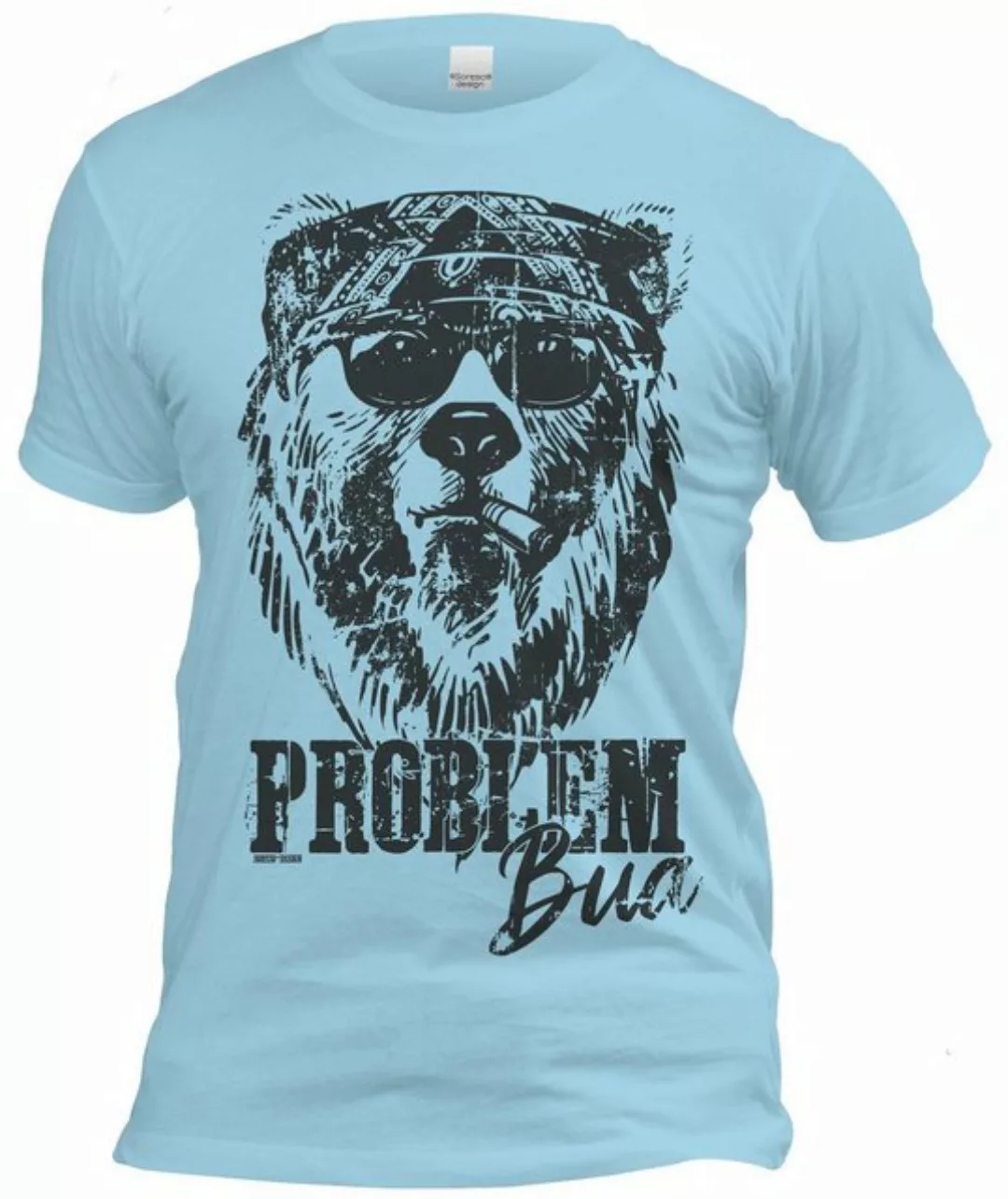 Soreso® T-Shirt Trachtenshirt Problem Bua Herren (Ein T-Shirt) Trachten T-S günstig online kaufen