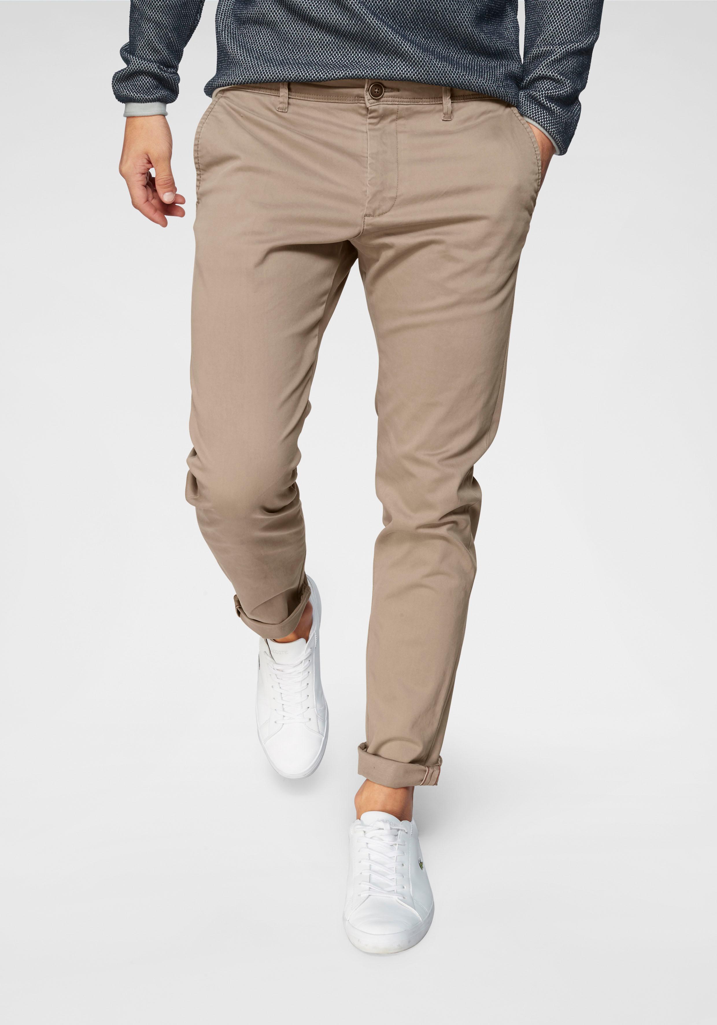 Jack & Jones Herren Chino Hose JPSTMARCO JJBOWIE - Slim Fit Beige günstig online kaufen