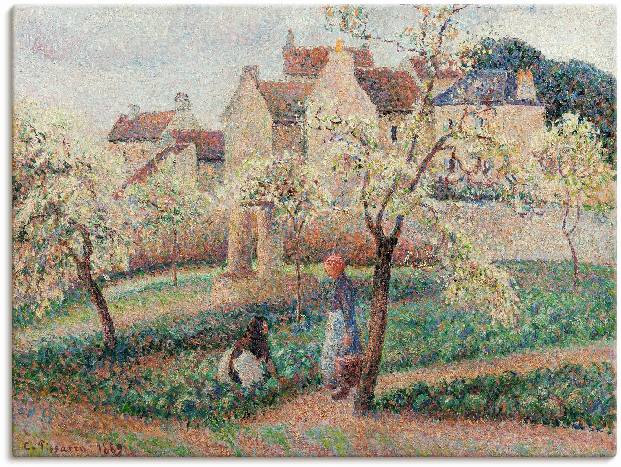 Artland Leinwandbild »Blühende Pflaumenbäume. 1889«, Wiesen & Bäume, (1 St. günstig online kaufen