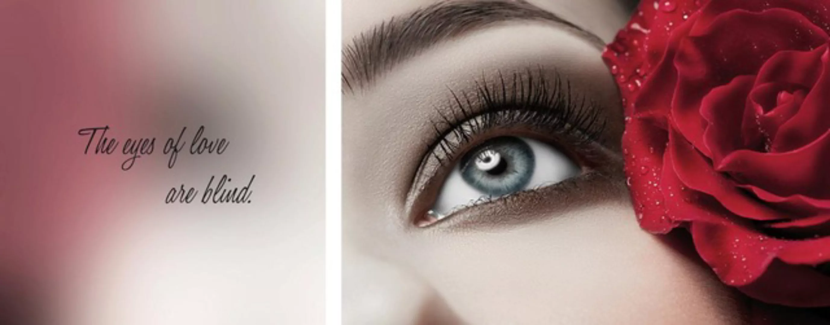 queence Leinwandbild »Eyes«, Foto-Romantisch-Menschen-Kunst-Modern-Spa-Spa günstig online kaufen
