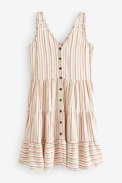 Next Sommerkleid Durchgeknöpftes Kleid aus Leinenmischgewebe (1-tlg) günstig online kaufen