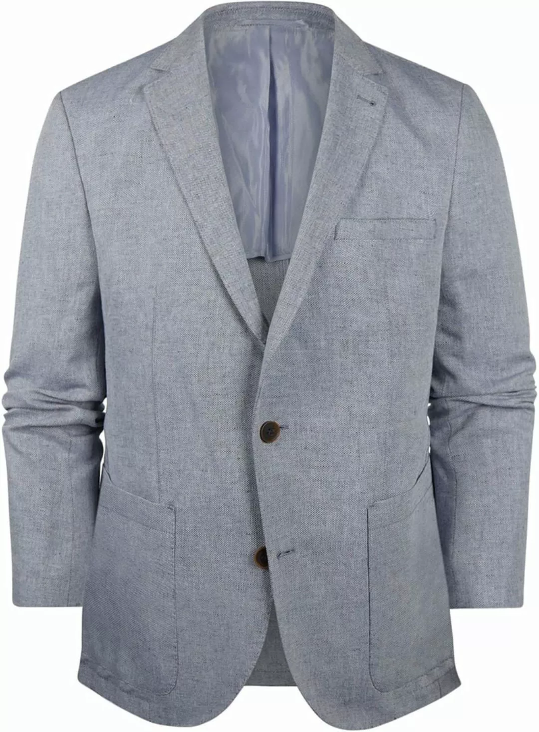 Steppin' Out Blazer Leinen Medium Blau - Größe 50 günstig online kaufen