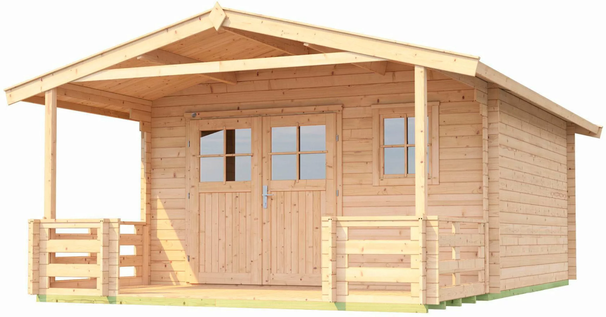 Weka Holz-Gartenhaus Satteldach Unbehandelt 510 cm günstig online kaufen