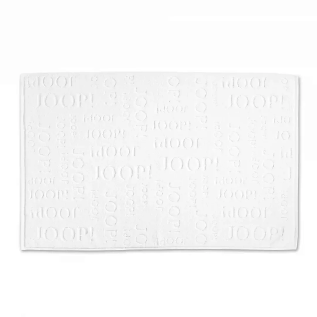 JOOP! Badematten Repeat 74 - Farbe: weiß - 01 - 45x65 cm günstig online kaufen