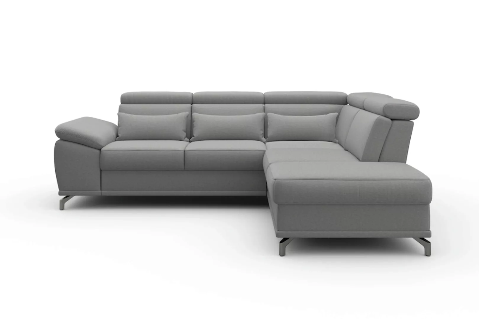 sit&more Ecksofa "Cabrio L-Form, mit Sitztiefenverstellung, Arm- und Kopfte günstig online kaufen