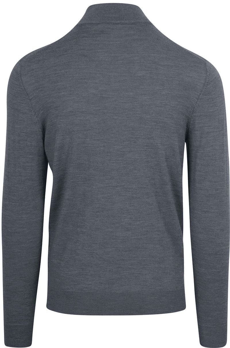 Profuomo Half Zip Pullover Merinowolle Anthrazit - Größe L günstig online kaufen