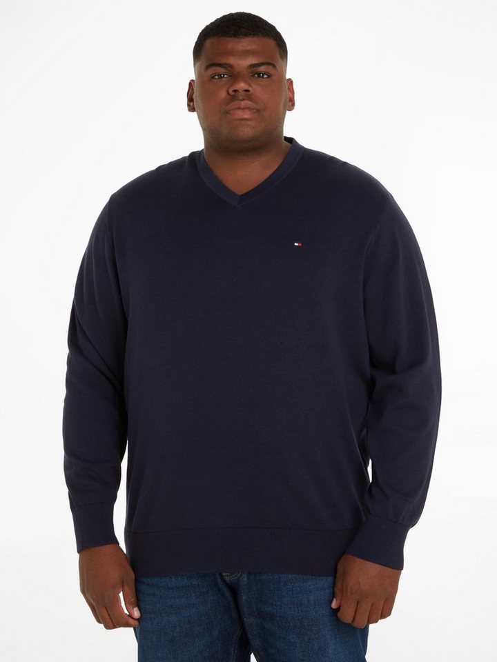 Tommy Hilfiger Big & Tall V-Ausschnitt-Pullover BT-CLASSIC COTTON V NECK-B günstig online kaufen