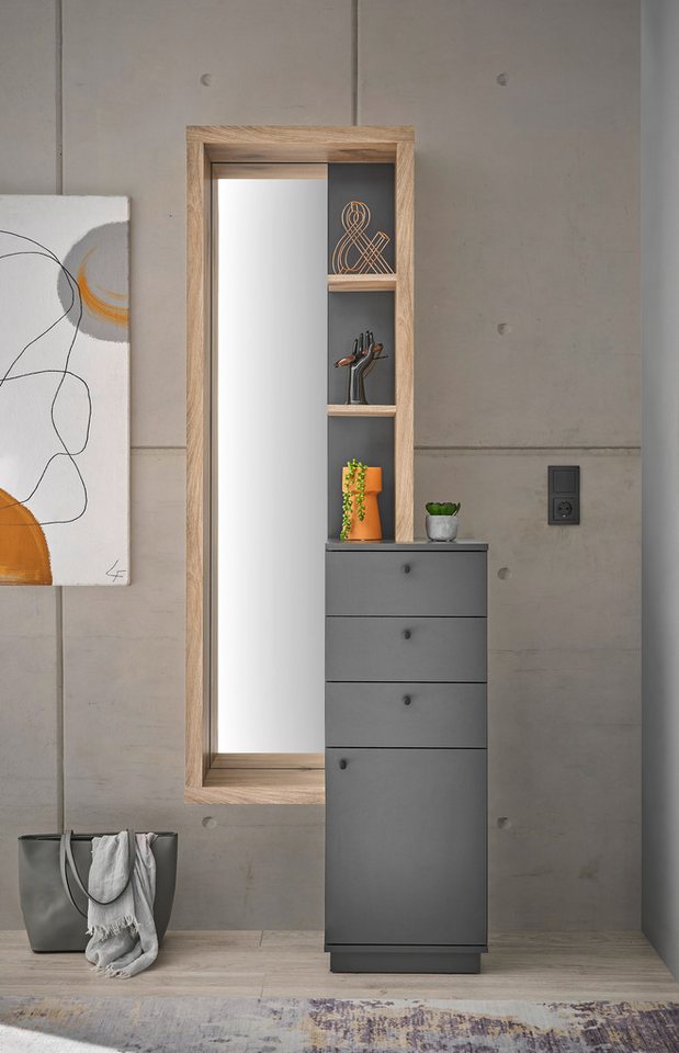 HBZ Garderobenschrank "Frame", (1 St.), mit Spiegel,Kompaktgarderobe für Fl günstig online kaufen