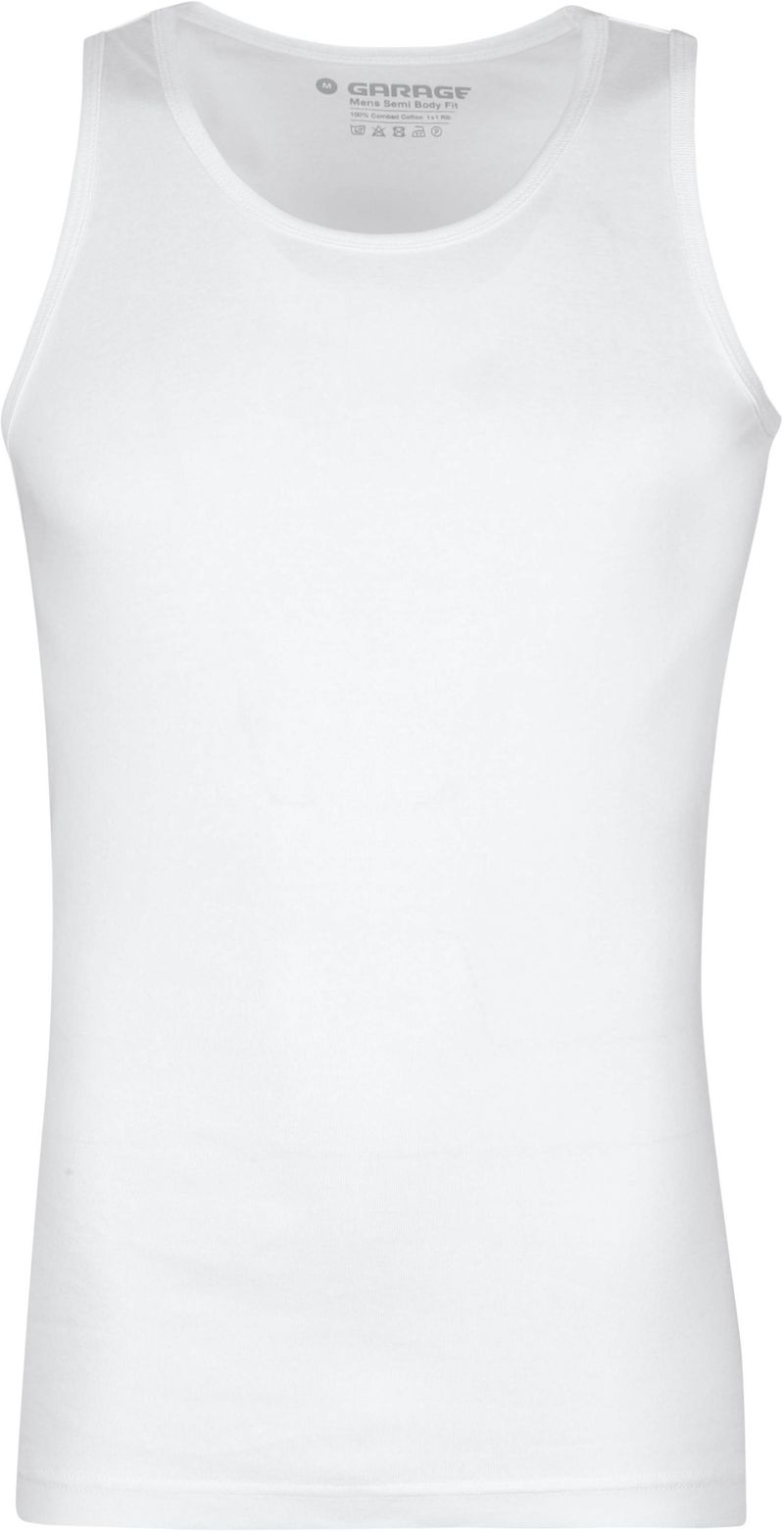 Garage Stretch Basic Singlet Weiß - Größe L günstig online kaufen