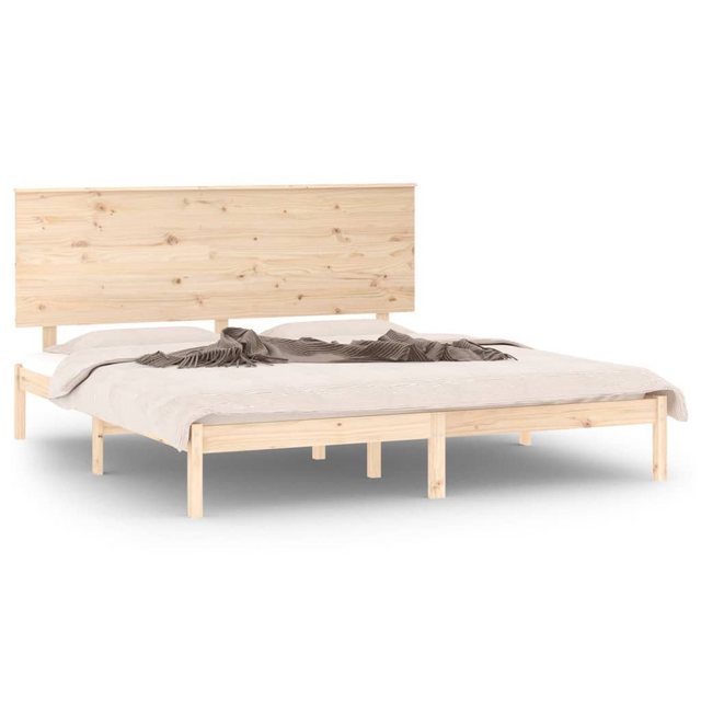 vidaXL Bettgestell Massivholzbett Kiefer 200x200 cm Bett Bettgestell Doppel günstig online kaufen