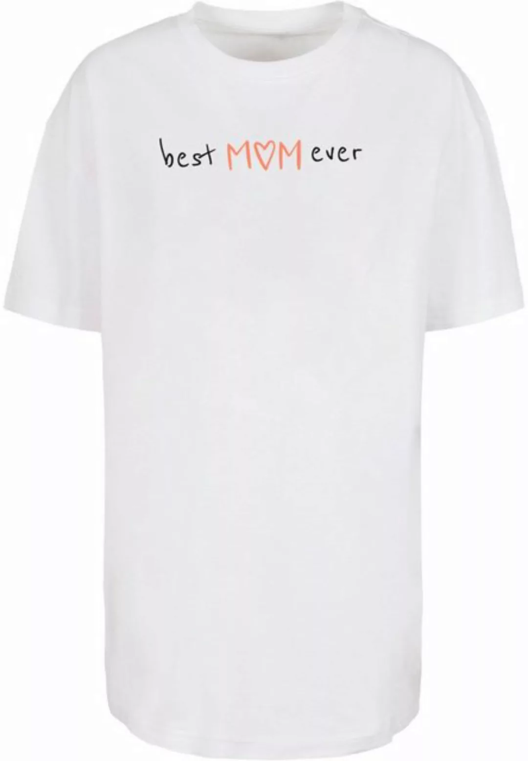 Merchcode T-Shirt Damen Ladies Mothers Day - Best mom ever Oversized Boyfri günstig online kaufen