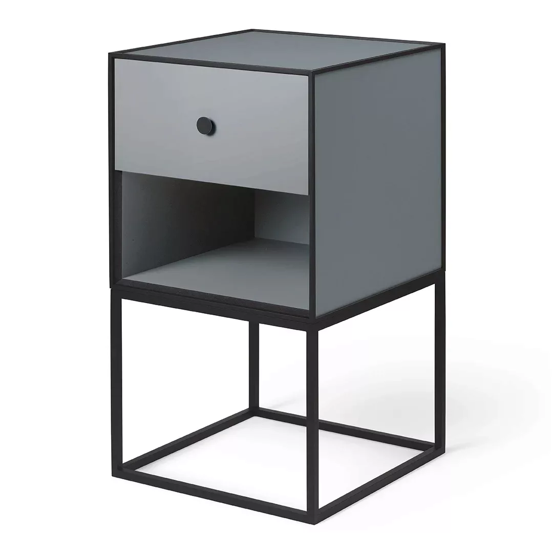 by Lassen - Frame 35 Sideboard mit 1 Schublade - dunkelgrau, schwarz/pulver günstig online kaufen