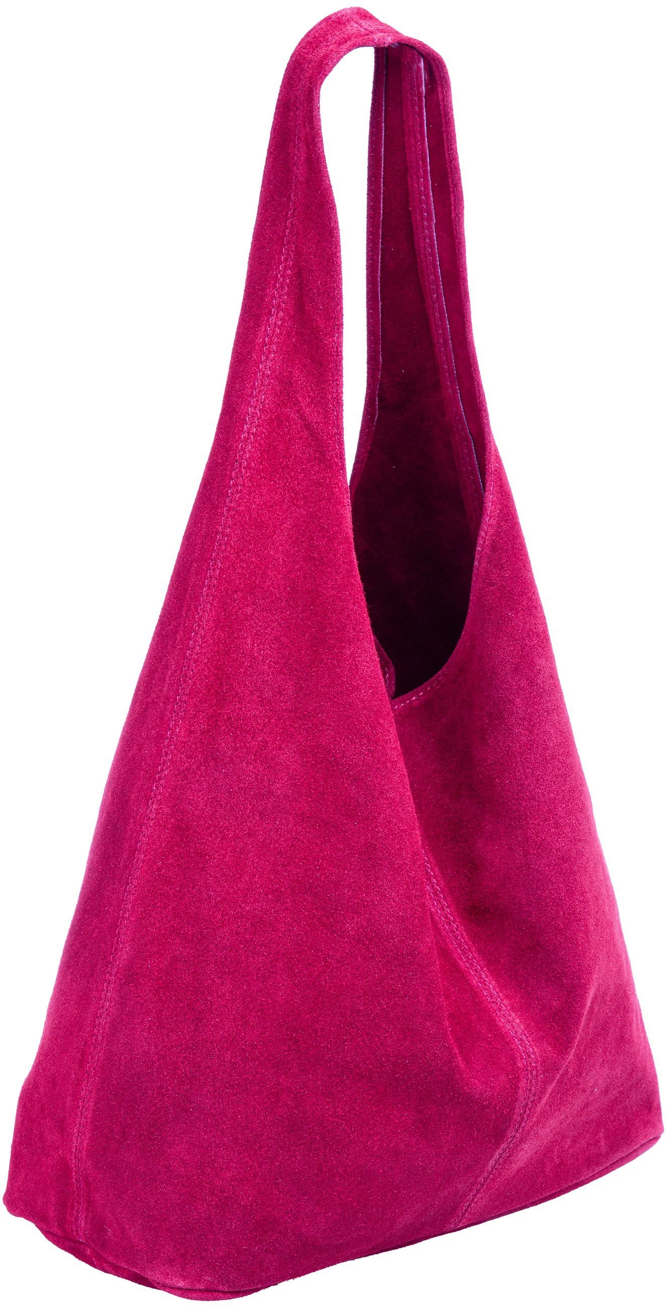 Caspar Schultertasche große Damen Wildleder Tasche günstig online kaufen