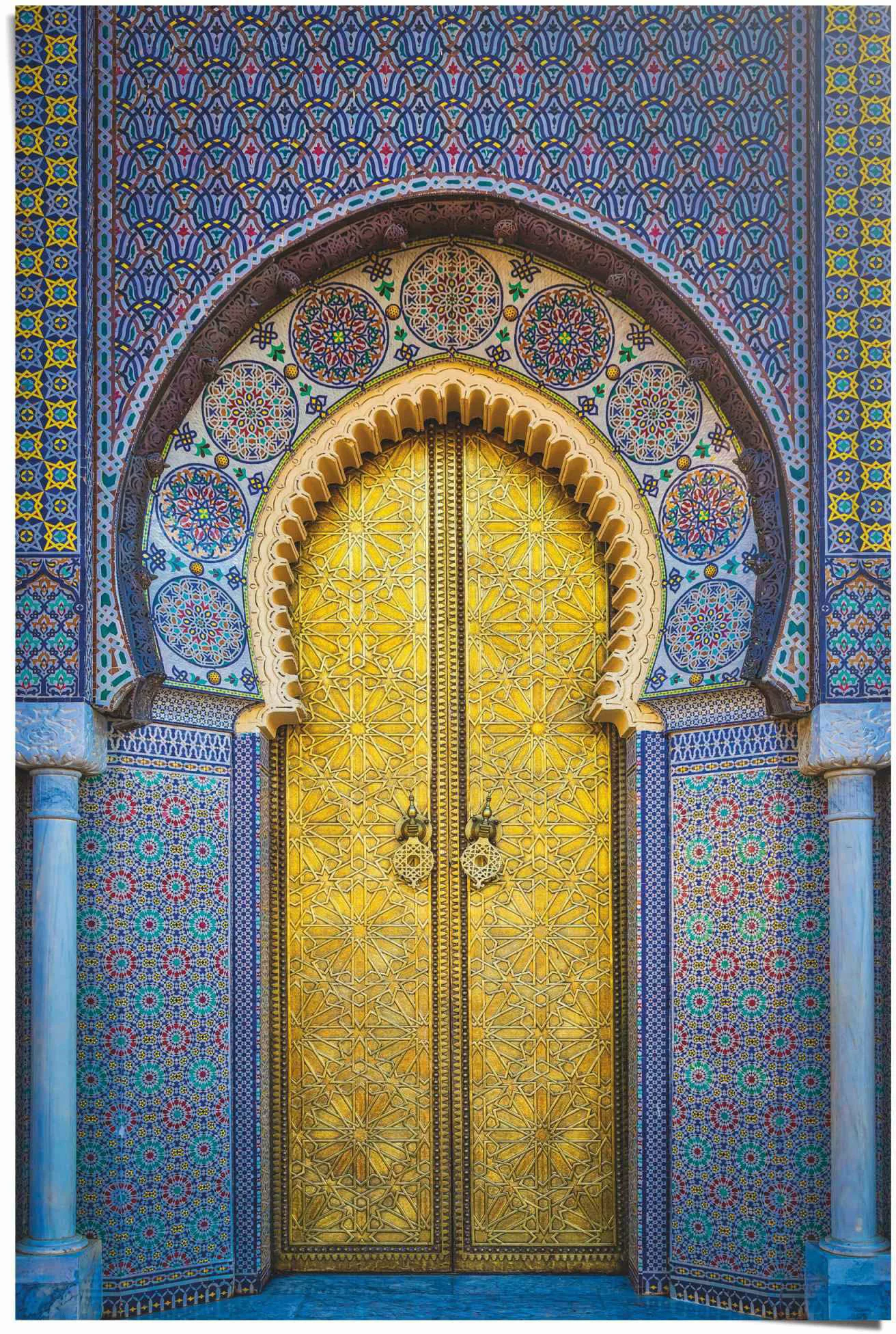 Reinders Poster "Goldene Tür Orientalisch - Stilvoll - Farbenfroh - Könings günstig online kaufen