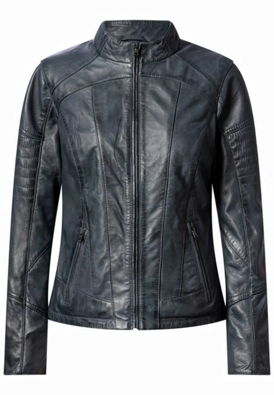 CBL Lederjacke MQ-45014 mit stehkragen günstig online kaufen