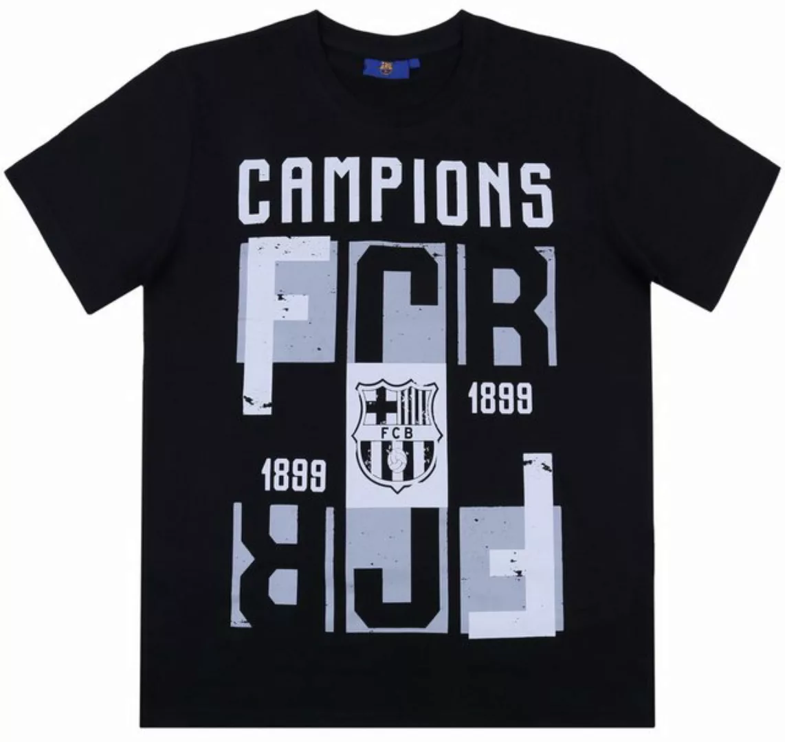 Sarcia.eu Kurzarmshirt Schwarzes T-Shirt für Männer FC BARCELONA XL günstig online kaufen
