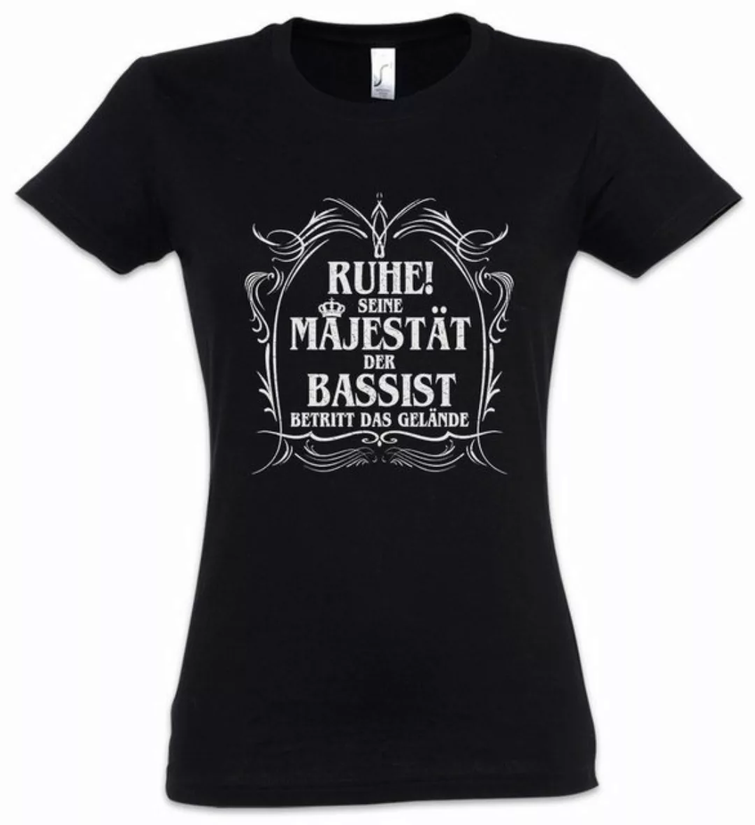 Urban Backwoods Print-Shirt Seine Majestät Der Bassist Damen T-Shirt Bass G günstig online kaufen