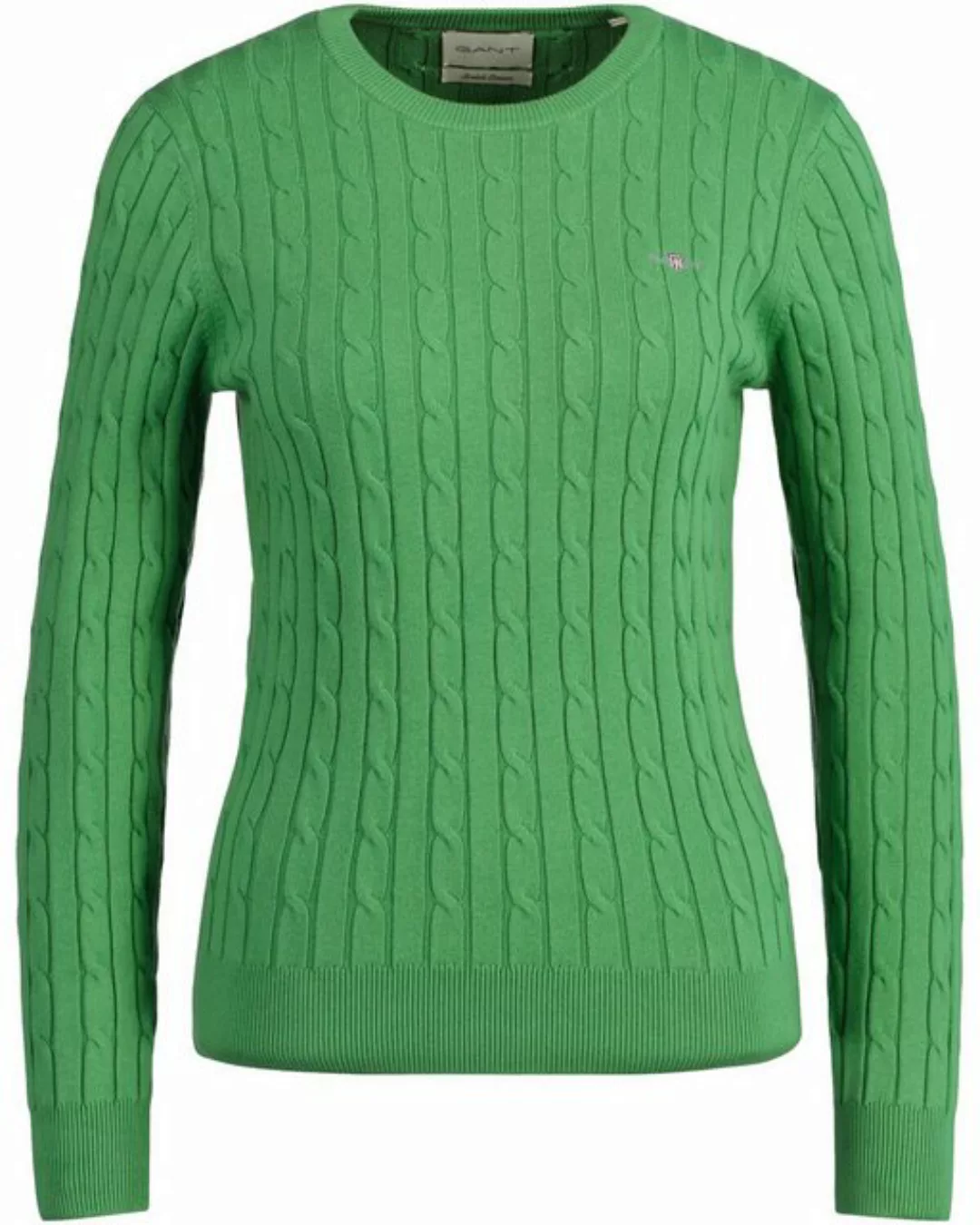 Gant Strickpullover Zopfstrick-Rundhalspullover günstig online kaufen