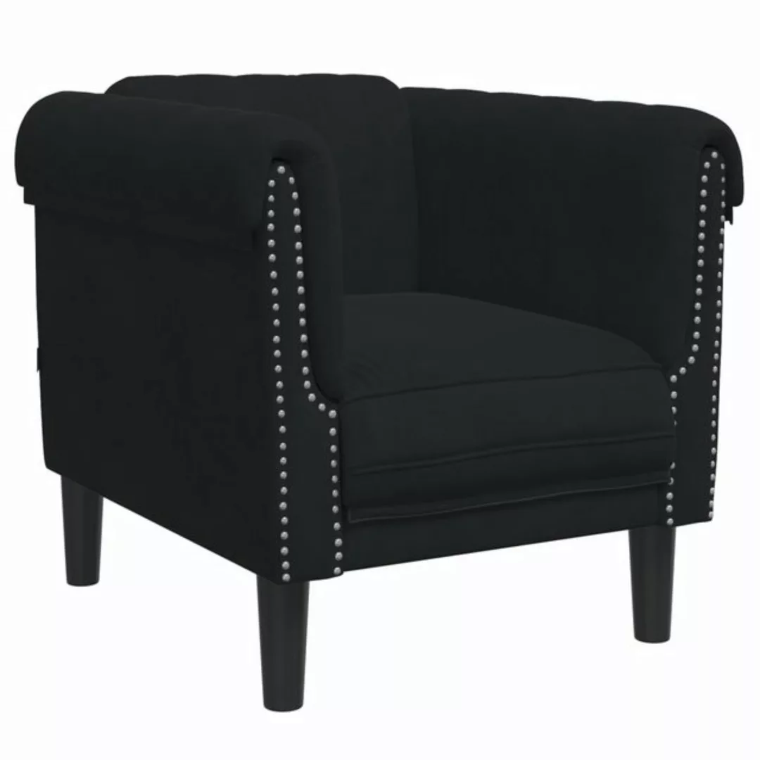vidaXL Sofa Sessel Schwarz Samt günstig online kaufen