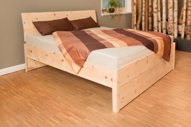 geborgenschlafen Boxspringbett Zirbenholz Massivholz Bett, Hergestellt in D günstig online kaufen